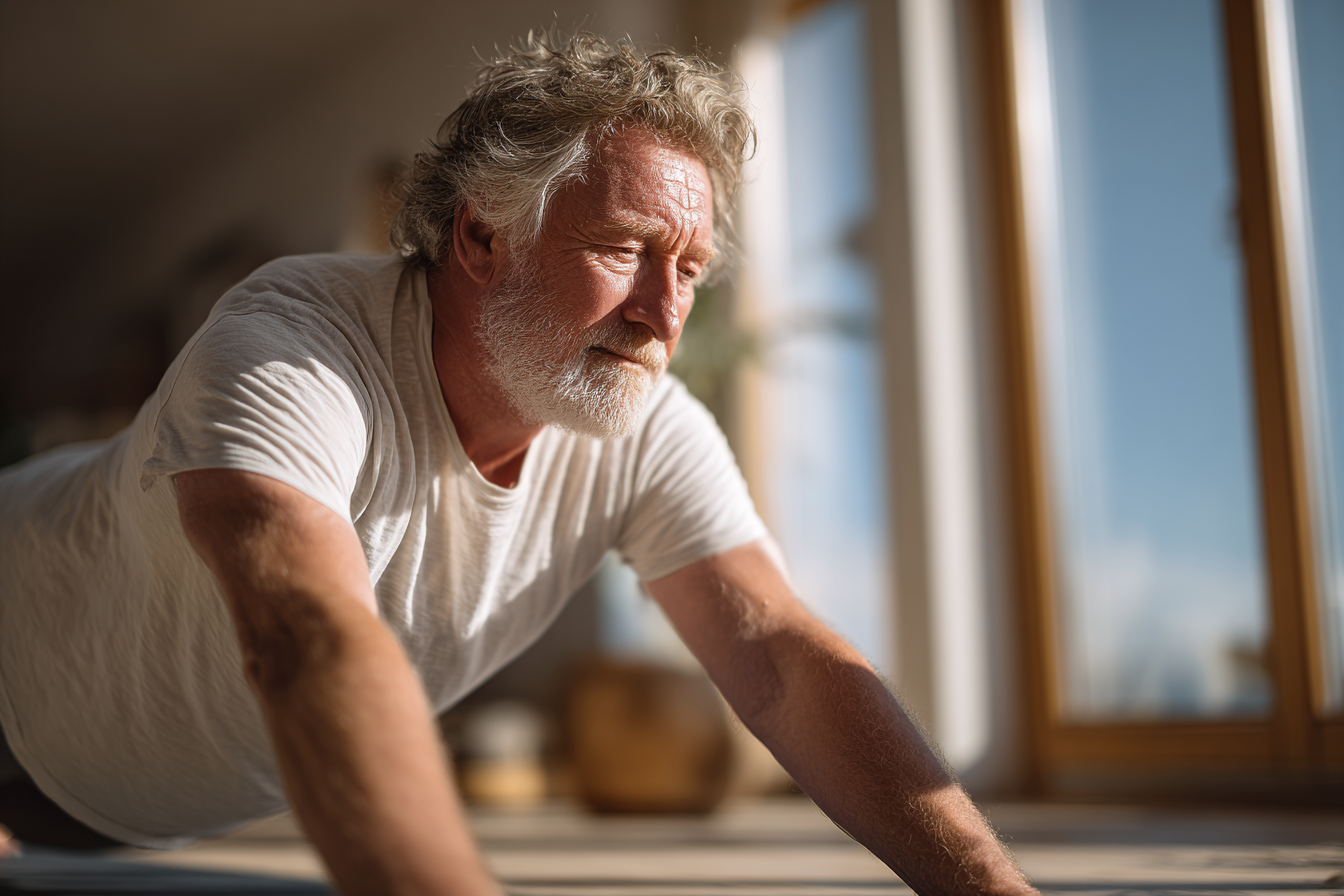 Інструктори йоги демонструють вправи для старшої аудиторії